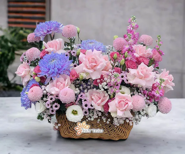 Bó hoa hồng tặng sinh nhật thiết kế riêng theo yêu cầu