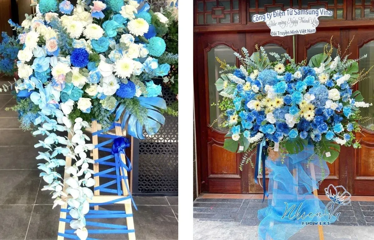 Kệ hoa tươi đẹp dành tặng ngày thầy thuốc Việt Nam