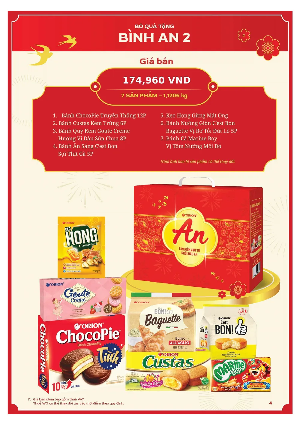 Hệ sinh thái bánh kẹo trong hộp quà Bình An 2