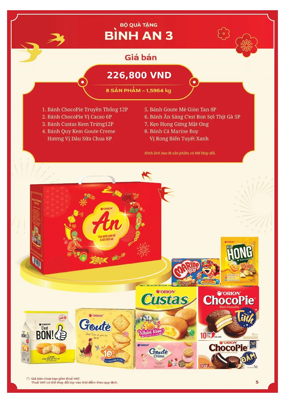 Thiết kế hộp quà Bình An 3 hiện đại và ấm cúng