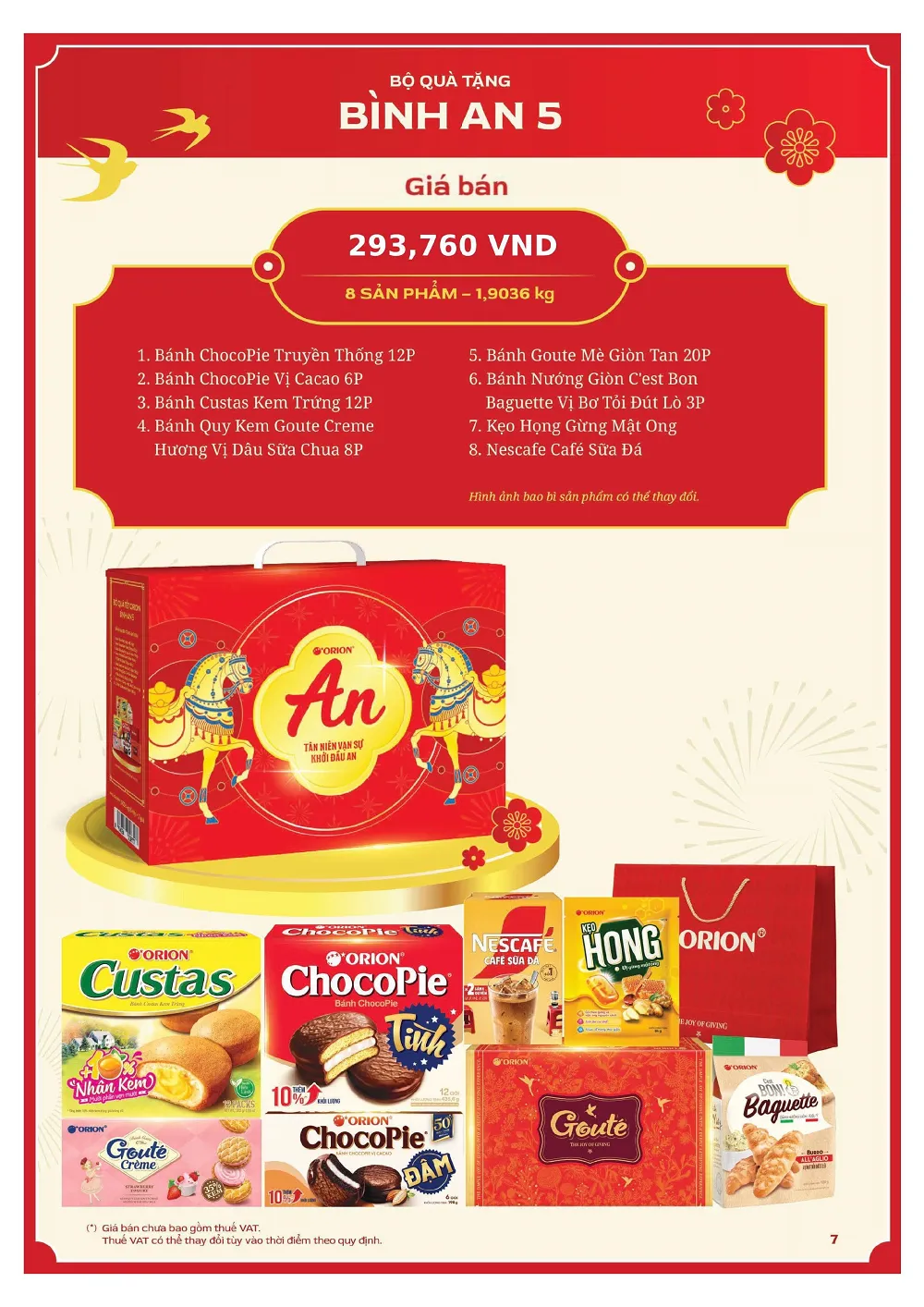 Vẻ ngoài rực rỡ của hộp quà Bình An 5 cho năm 2026