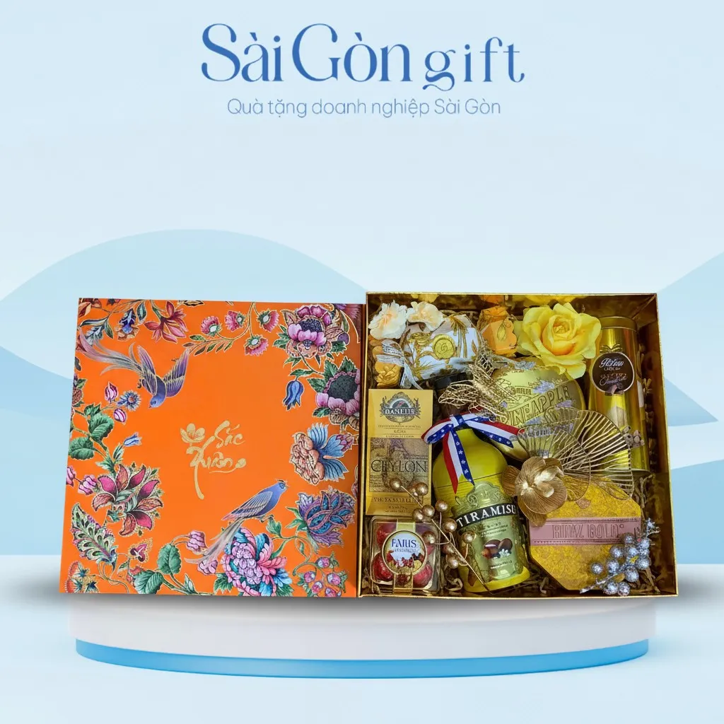 Hộp Quà Tết Sắc Xuân SG-QT01 đẳng cấp