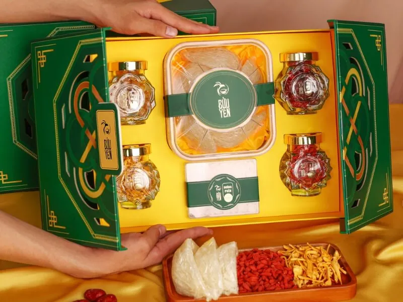 Set quà Tết yến sào cao cấp biếu thông gia