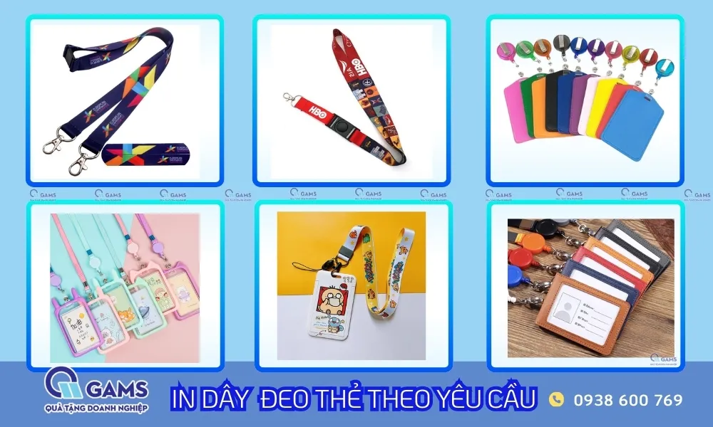 In dây đeo thẻ nhân viên theo yêu cầu