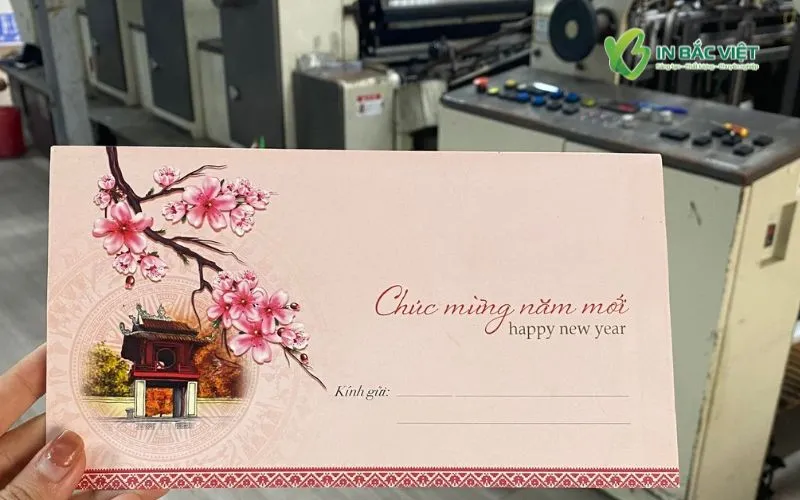 In phong bì chúc mừng năm mới số lượng lớn bằng công nghệ in offset