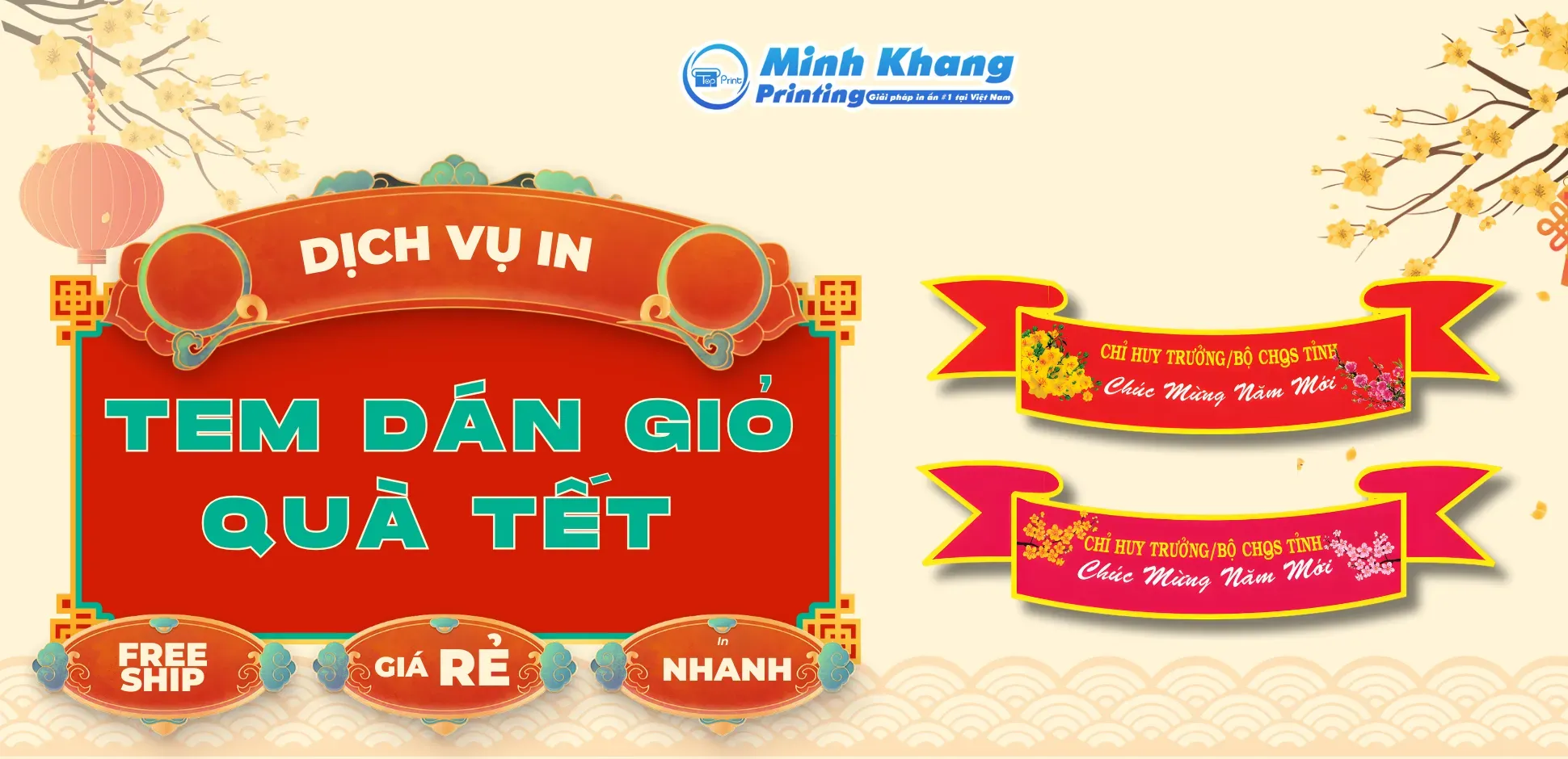 Dịch vụ in mẫu nhãn dán quà tặng Tết 2026 chuyên nghiệp tại TPHCM