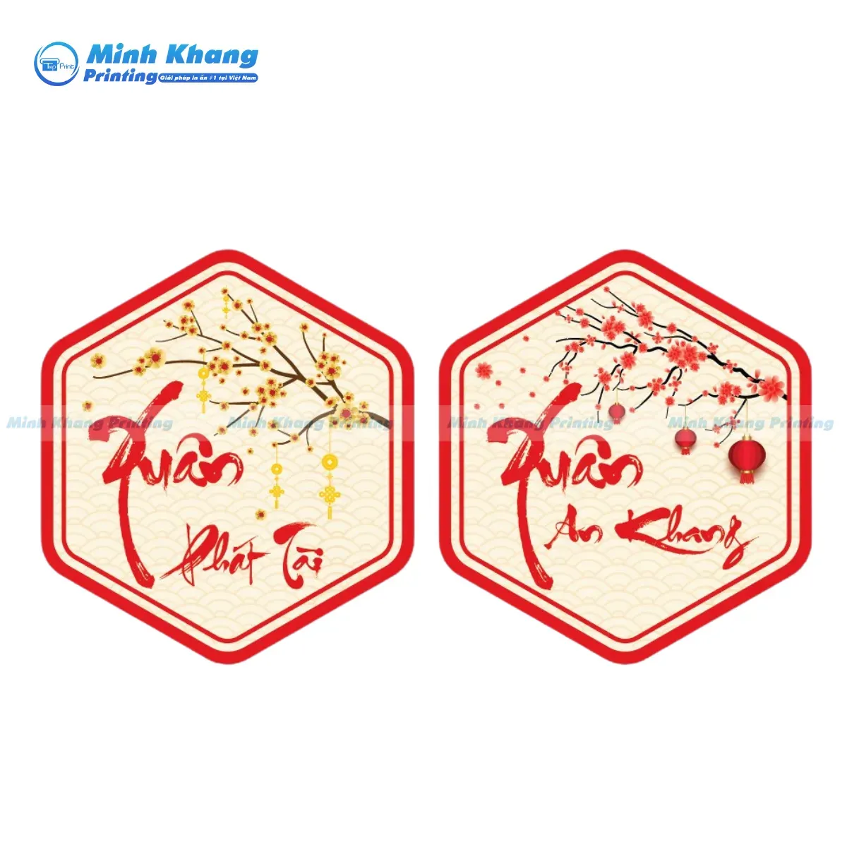 Mẫu nhãn dán quà tặng hình thoi độ bám dính cực tốt, không bong tróc khi vận chuyển xa