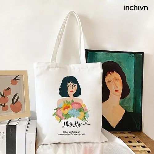 Mẫu túi tote cá nhân hóa tại Inchi - dịch vụ cửa hàng quà tặng Hà Nội uy tín