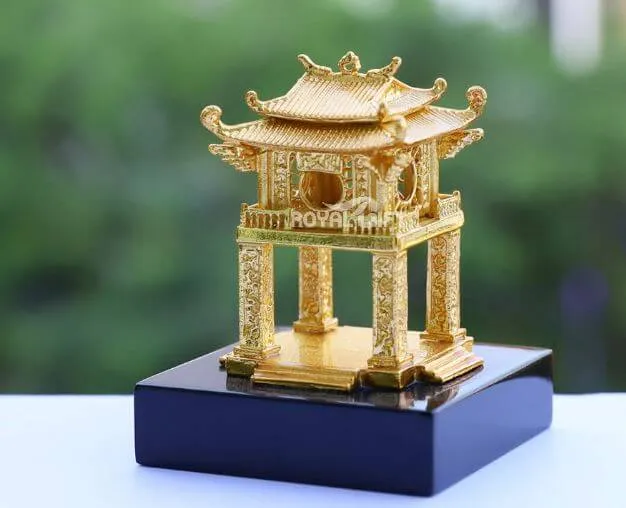 Mô hình Khuê Văn Các mạ vàng mang giá trị văn hóa và giáo dục to lớn