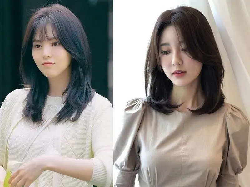 Cận cảnh nếp tóc uốn Lob thanh lịch cho quý phu nhân