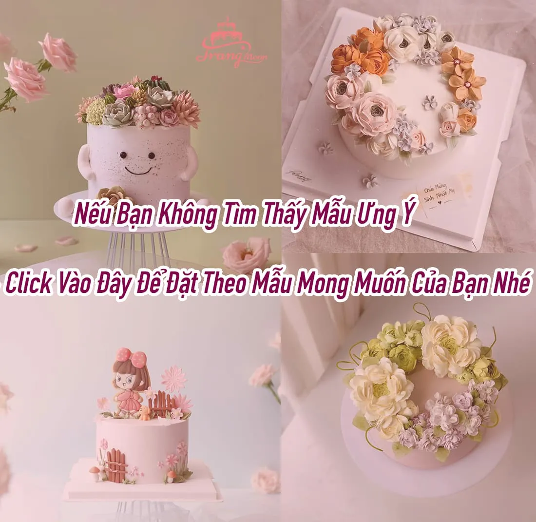 Mẫu bánh sinh nhật cao cấp cho bé đặt theo yêu cầu