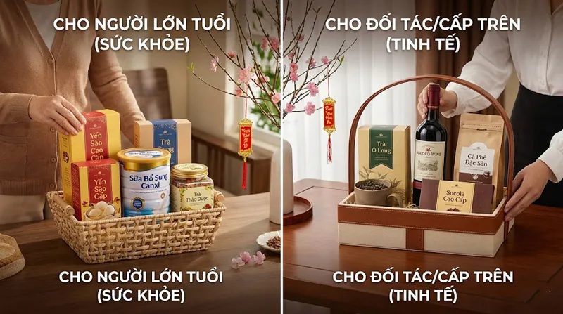Lựa chọn sản phẩm tinh tế khi tự làm giỏ quà tết