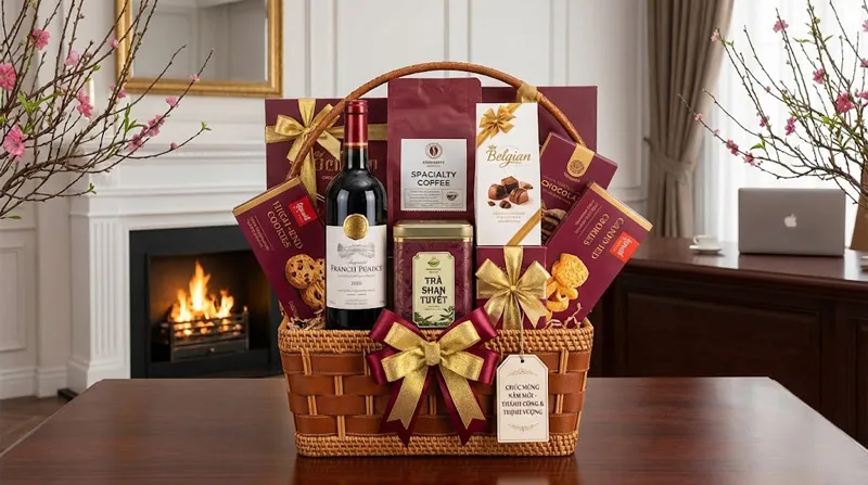 Giỏ quà tết cao cấp biếu sếp