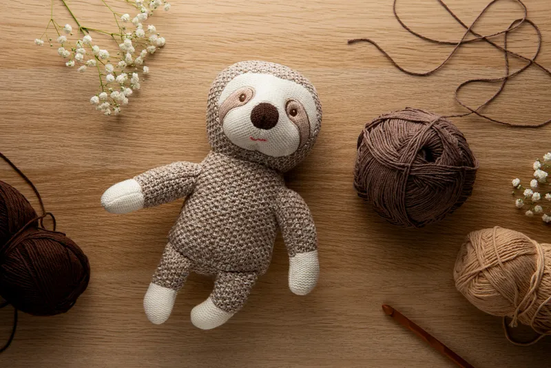 Gấu bông đan tay đáng yêu tặng cô giáo