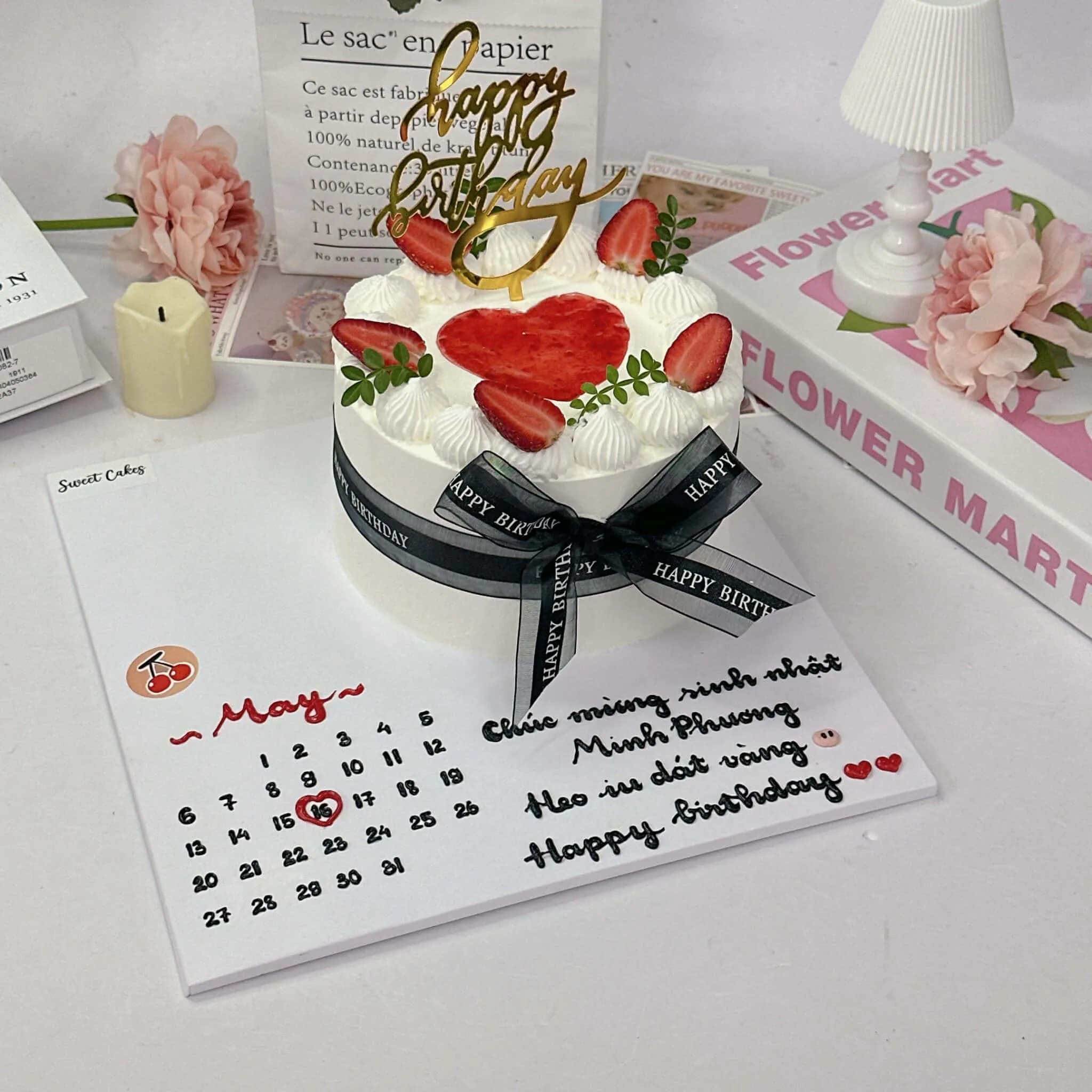 Bánh sinh nhật hình lịch độc đáo