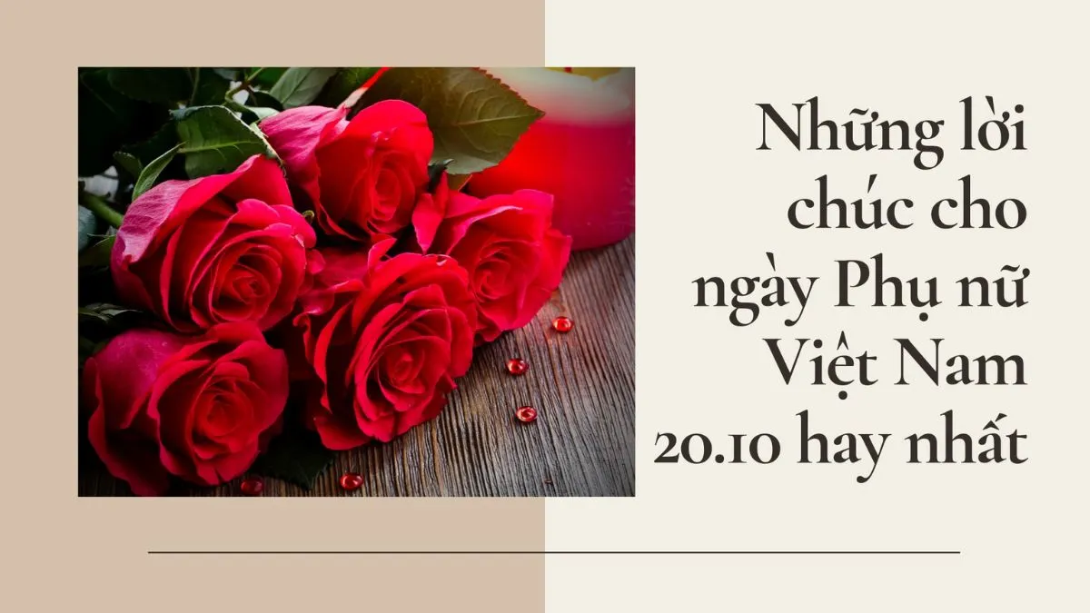 Lời chúc 20/10 cho vợ, người yêu ý nghĩa