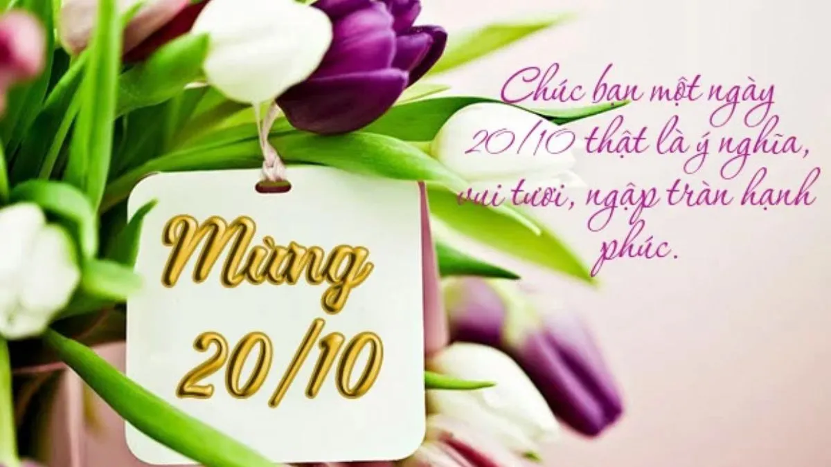 Lời chúc 20/10 cho mọi người bạn bè, đồng nghiệp