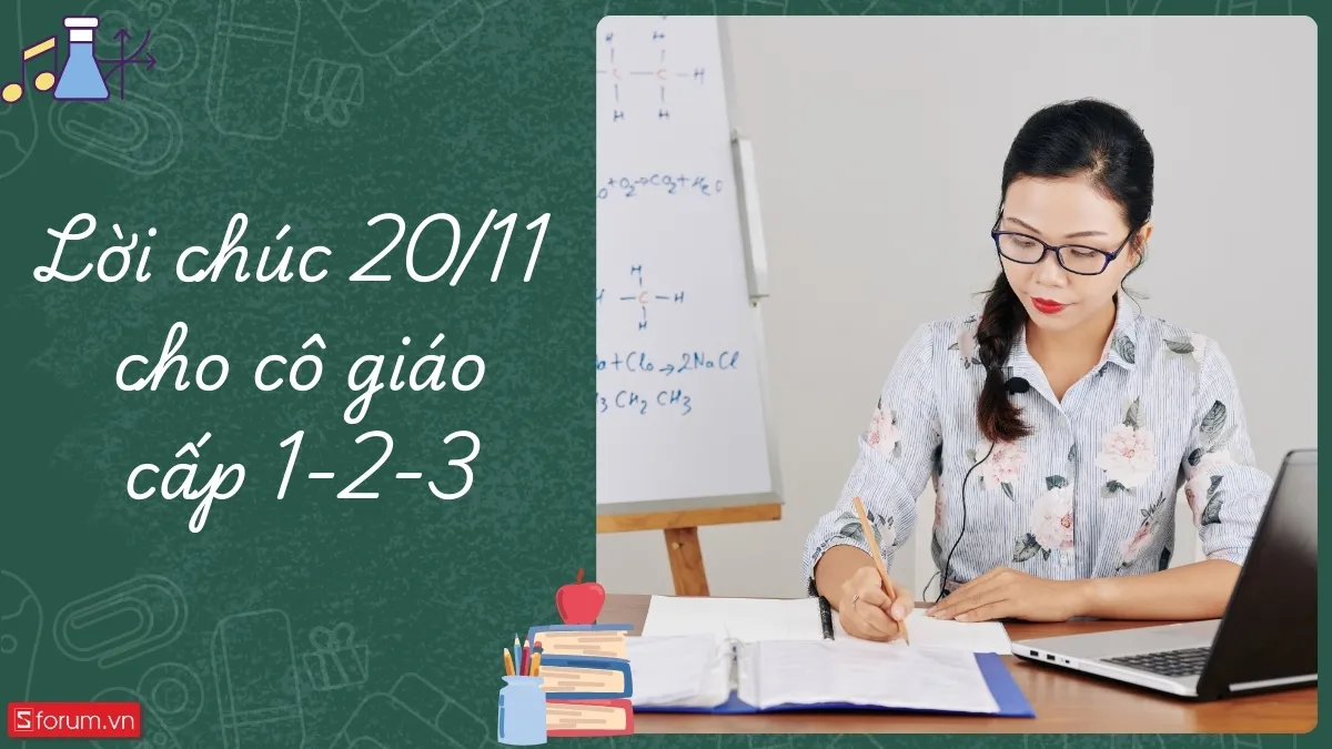 Lời chúc mừng ngày 20 tháng 11 cho thầy cô trung học