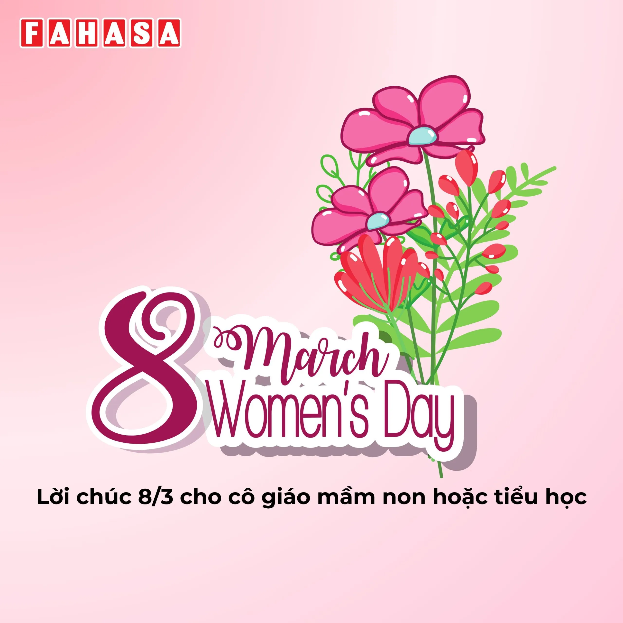 Lời chúc 8/3 cô giáo mầm non ngắn gọn và dễ thương