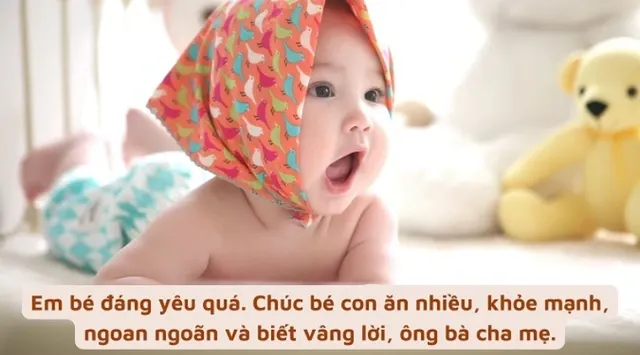 Lời chúc mừng sinh em bé từ bạn bè chân thành