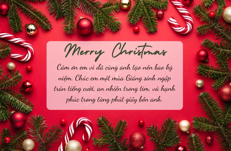 Lời chúc giáng sinh cho gia đình viết tay bên quà tặng Noel Lời chúc giáng sinh cho gia đình viết tay bên quà tặng Noel