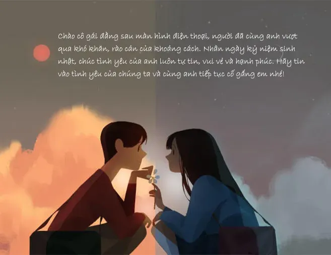 Khoảnh khắc sinh nhật hạnh phúc của cặp đôi