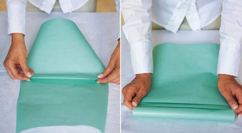 Tạo các đường kẻ 3D trên bề mặt giấy gói