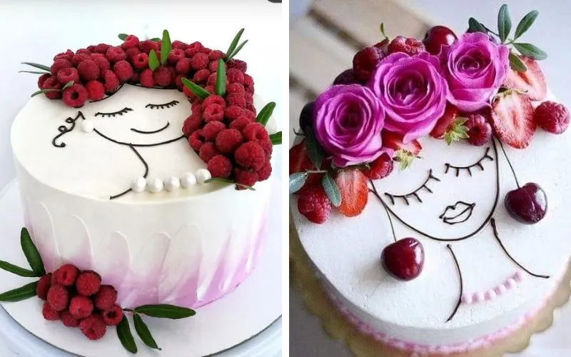 Mẫu bánh kem 8/3 tặng cô giáo viết lời cảm ơn