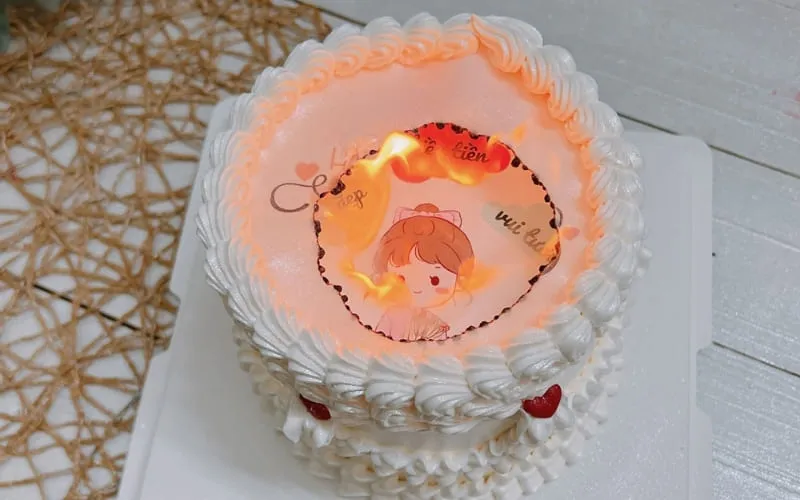 Mẫu bánh kem 8/3 tặng cô giáo phối màu pastel