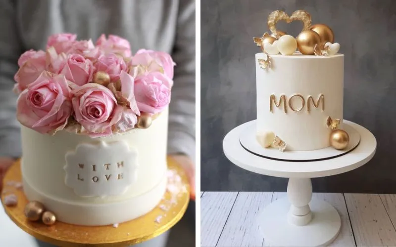 Mẫu bánh kem 8/3 tặng mẹ kiểu drip cake