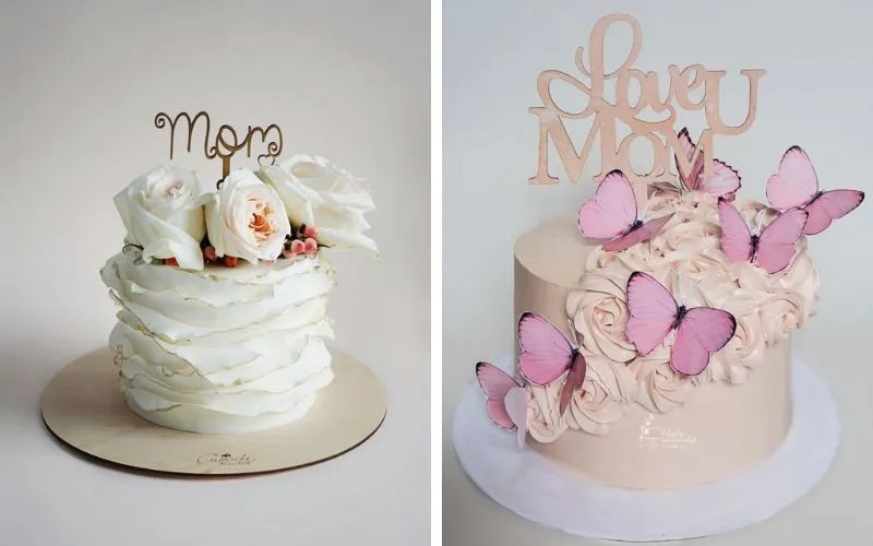 Mẫu bánh kem 8/3 tặng mẹ kiểu naked cake