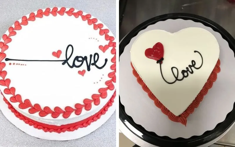 Mẫu bánh kem 8/3 tặng vợ, người yêu phong cách tối giản