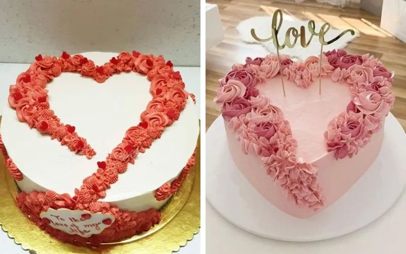 Mẫu bánh kem 8/3 tặng vợ, người yêu phong cách lãng mạn