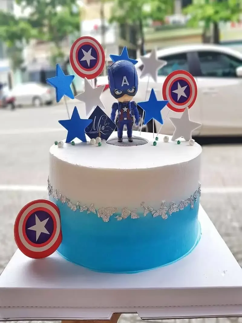 Mẫu Bánh Captain America
