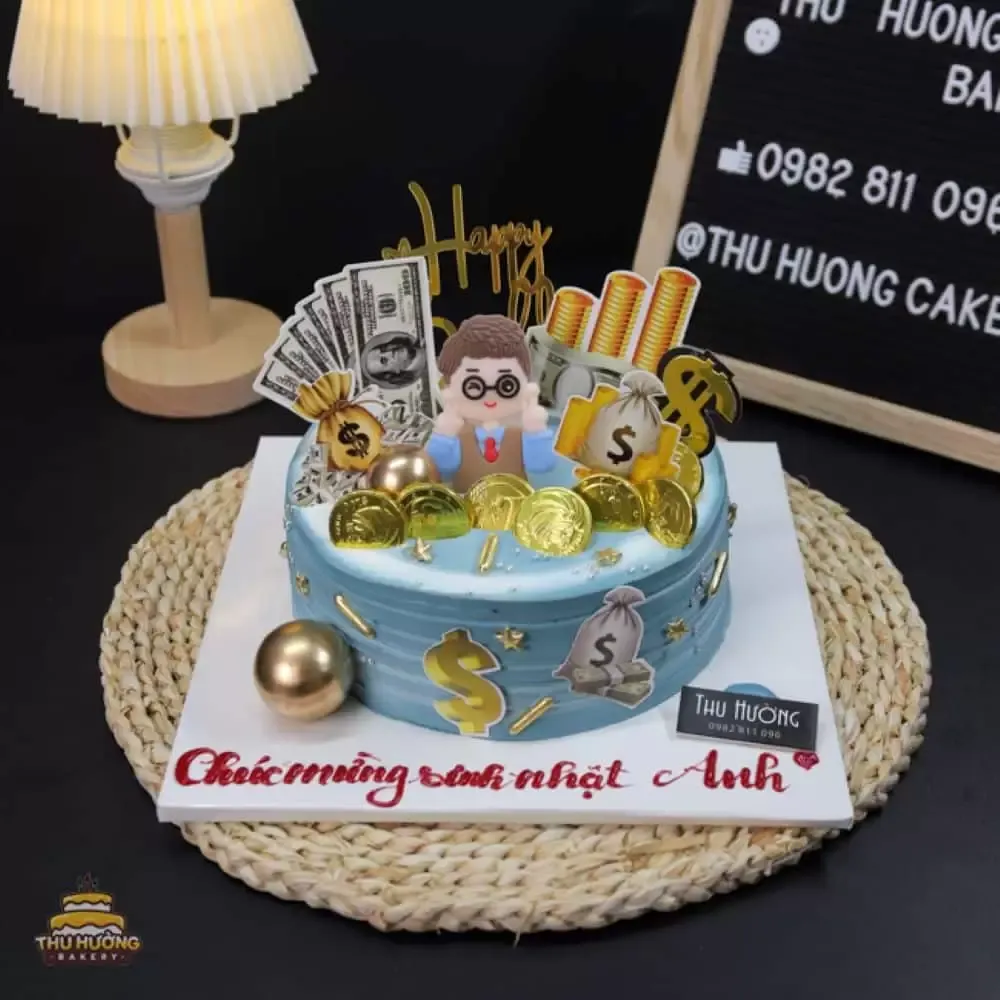 Mẫu bánh sinh nhật trang trí hình ảnh bố