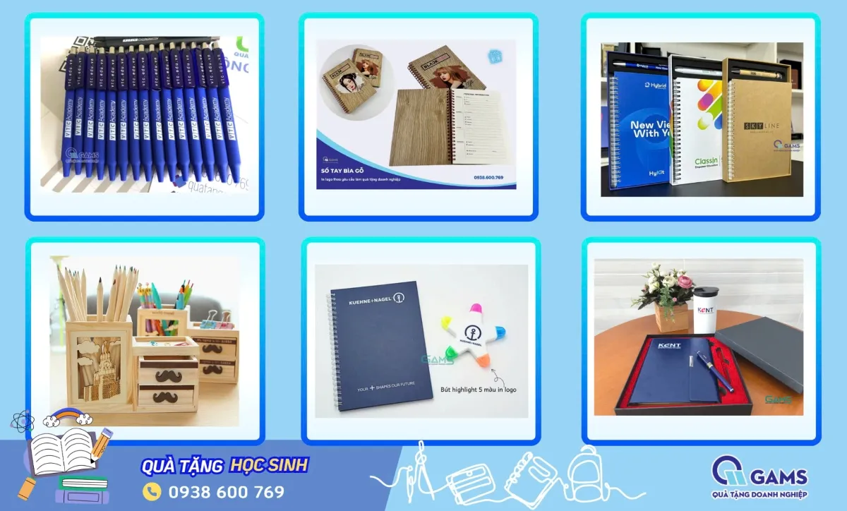 Mẫu sổ và bút đẹp làm quà tặng học sinh