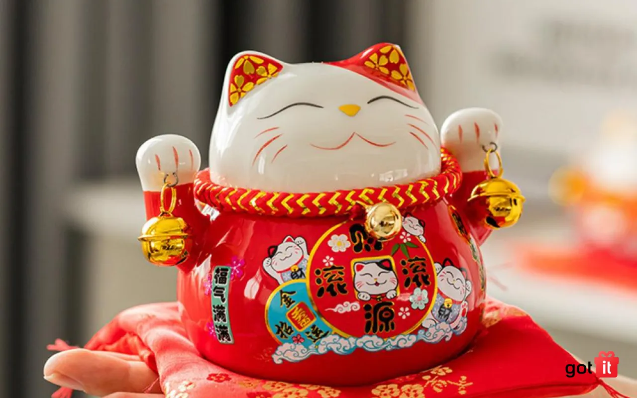 Mèo thần tài là linh vật đón lộc mừng khai trương