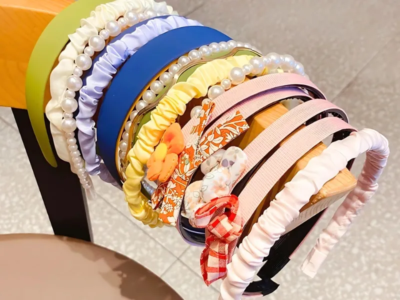 Kẹp tóc bản to và băng đô vải xinh xắn cho các bạn nữ