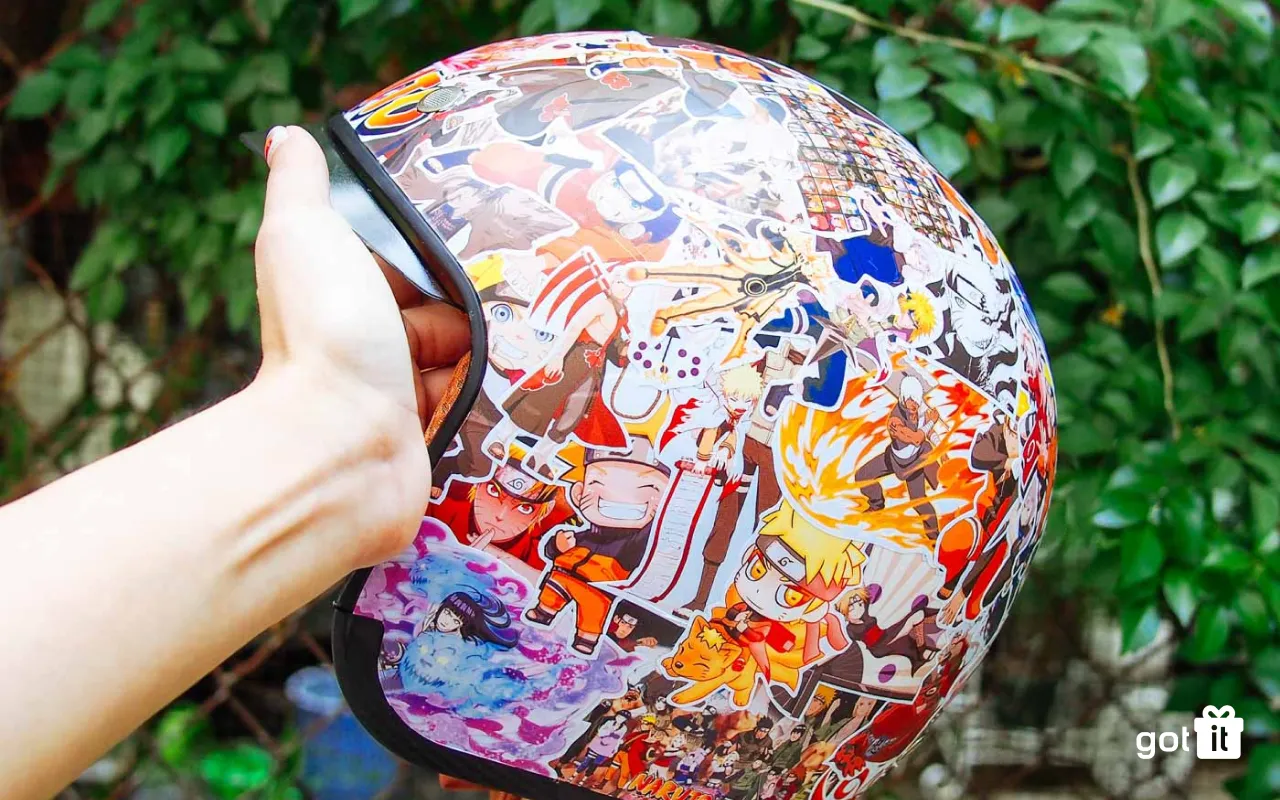 Mũ bảo hiểm sử dụng cho nhóm bạn thân thú vị