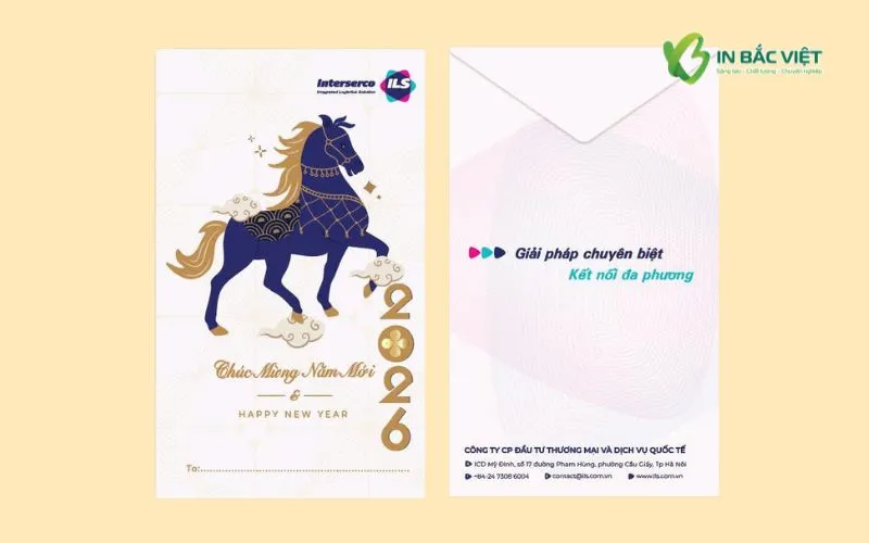Phong bì Tết 2026 của Công ty ILS