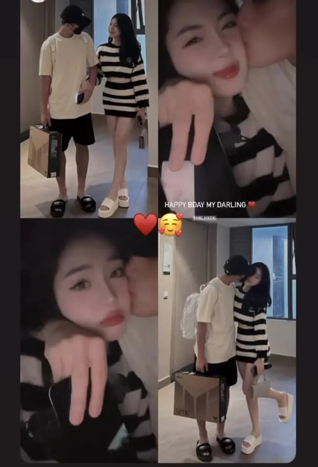 Bạn gái hot girl Chu Hồng Nghi gửi lời chúc mừng sinh nhật ngọt ngào đến tiền đạo Nguyễn Quốc Việt.