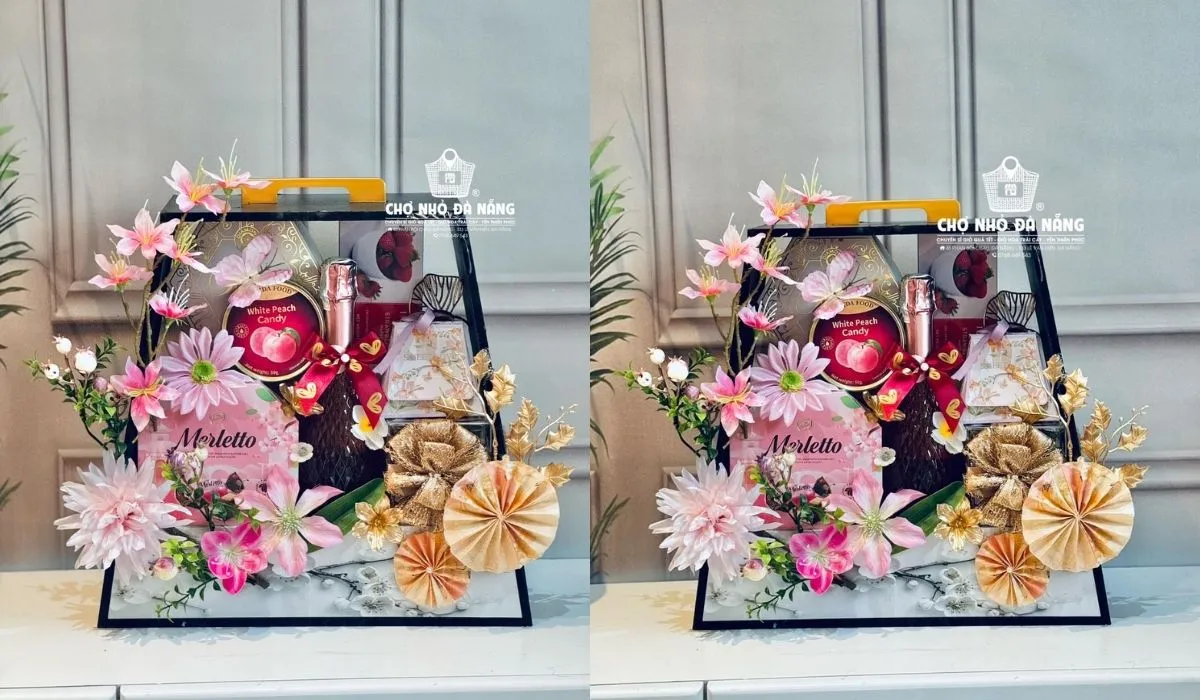 Phụ kiện trang trí giỏ quà Tết tạo điểm nhấn sang trọng 2026