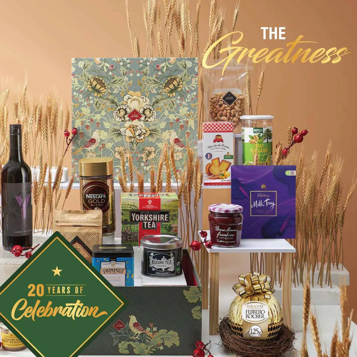 Hộp quà Tết Annam Gourmet mang đến trải nghiệm hương vị đẳng cấp từ các quốc gia phương Tây