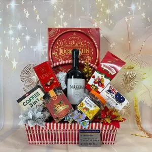 Giỏ quà tết 1 triệu mã số QT2025 bổ sung hạt dinh dưỡng tốt cho sức khỏe