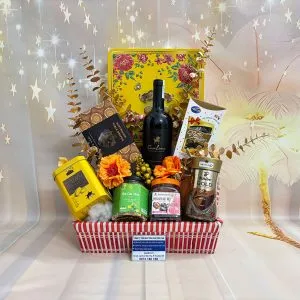 Giỏ quà tết 1 triệu mã số QT2181 nhập khẩu từ Italia và Thái Lan