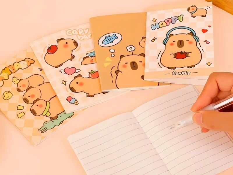 Sổ tay bọc vải hoặc bìa da mini dành cho các cô nàng yêu viết lách