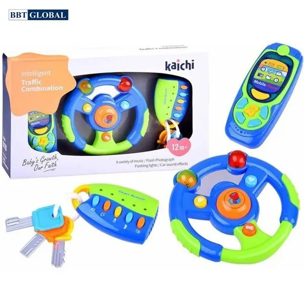 Đồ chơi vô lăng giúp bé phát triển thính giác và vận động tinh