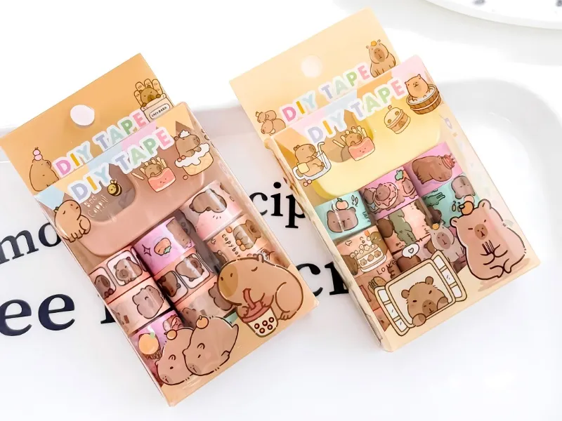 Bộ nhãn dán sticker và băng keo trang trí cho người thích làm đồ thủ công