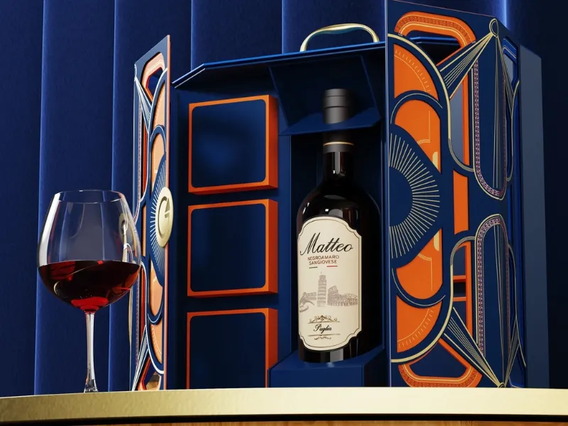 Set rượu vang đỏ kèm ly pha lê tặng bố mẹ vợ