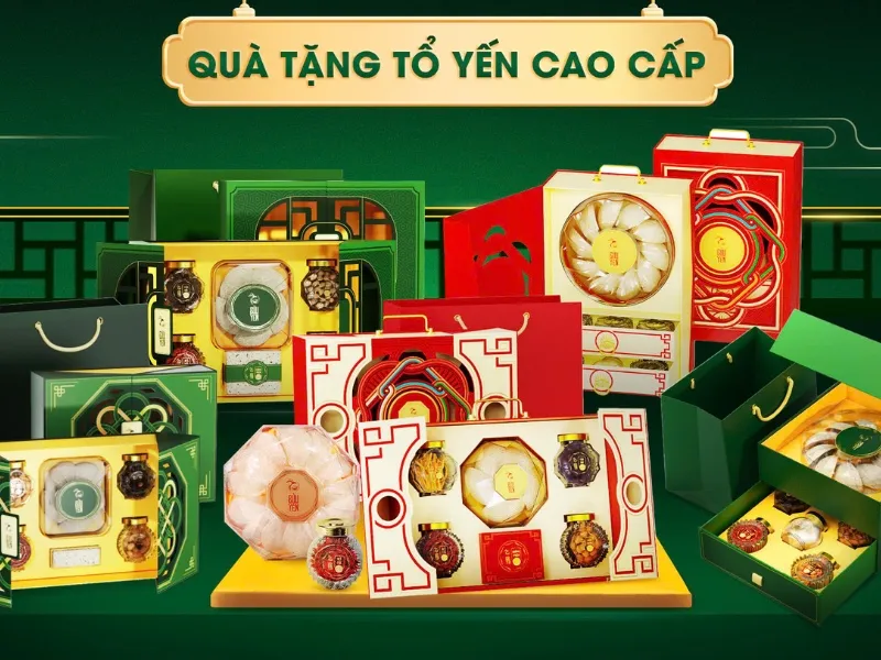 Set yến sào cao cấp quà tặng sức khỏe cho phụ nữ trung niên